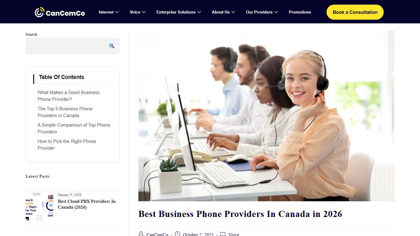 Best Business Phone Providers In Canada in 2026
