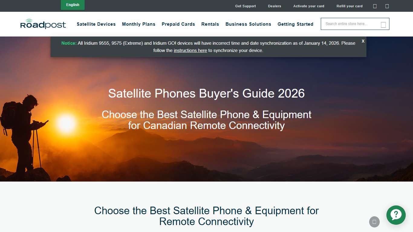 2026 Satellite Phones: Cost, Plans & Reviews | Roadpost Canada