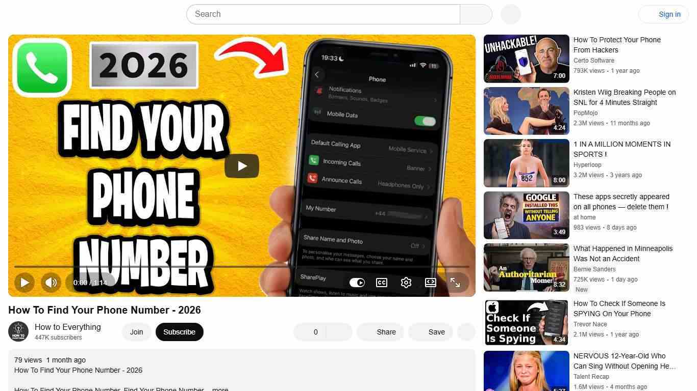 How To Find Your Phone Number - 2026 - YouTube